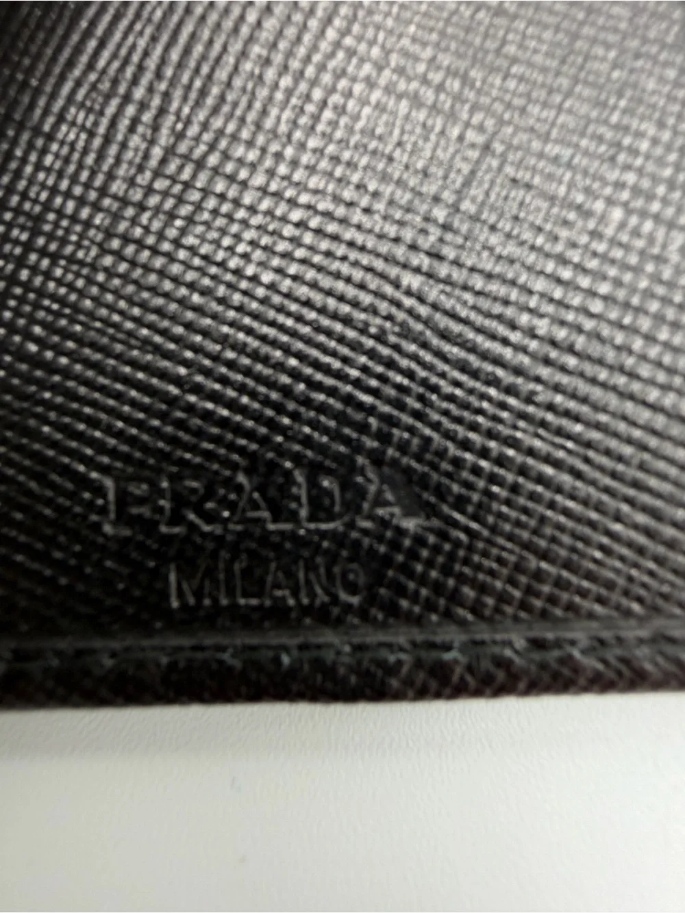 Prada Black Saffiano Leather Compact Wallet with Gold Logo New In Box w/COA - Picture 13 of 14